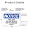 Signmission Fire Exit Do Not Block Not A Storage Area OSHA Notice Sign, Plastic, 18in W x 12in L, 2PK OS-2PACK-NS-P-1218-L-12584 - alternate 4